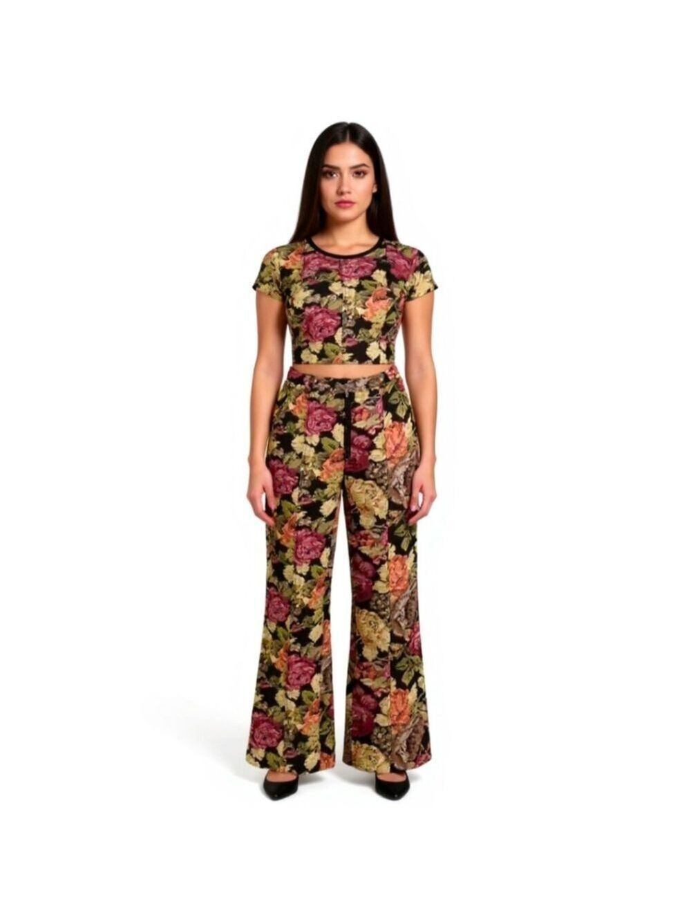 En Saison Estella Boutique Floral Tapestry Pants Size Medium
